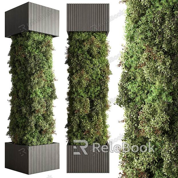 Greenery Vine Plant Wall model