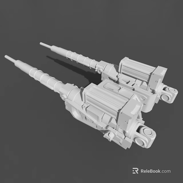 Industrial Robotic Arm Equipment With Double Mechanical Components And Long Tubular Structure 3d model 