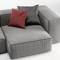 Multi-person sofa Corner sofa 3d model