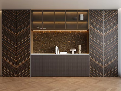 Modern Sideboard Cabinet Wine Cabinet Light Luxury Cabinet Heavy Luxury Cabinet Decorative Cabinet Bookcase Water Bar Counter 3d model