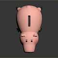 Pink Pig Shaped Piggy Bank Cute Decorative Ornament for Home Decor Piece