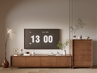 Modern Wood Grain Cabinet Simple Style Cabinet Whole Cabinet Sideboard Balcony Cabinet Storage Cabinet Entrance Cabinet 3d model
