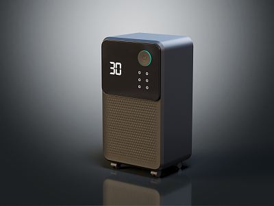 Modern Air Purifier Speaker Radio Audio model