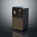 Modern Home Air Purifier With Digital Display Control Buttons And Green Indicator