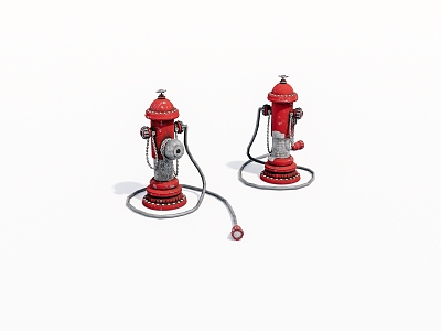 Old fire hydrant 3d model