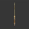Yellow Decorative Toy Sword 3D Model With Smiley Face And Decorative Hilt Stand
