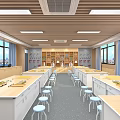 Modern Classroom Universal Classroom 3d model