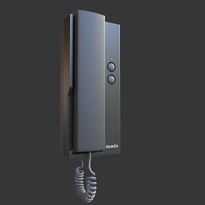 Modern Ring Video Doorbell Design With Two Buttons And Wired Connection 3d model