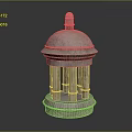 Classical Stone Dome Architectural Structure With Circular Base And Columns