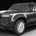 Toyota Land Cruiser Black SUV With Modern Exterior Design And Alloy Wheels