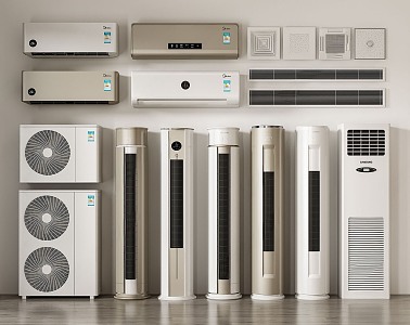 modern air conditioning 3d model