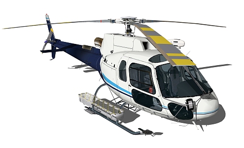 Modern Helicopter 3d model