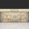 Modern Jewelry Store Interior Design Featuring Glass Display Cases and Bright Lighting