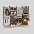 Stylish Retail Display Shelves Organizing Clothing Shoes Bags And Sports Balls