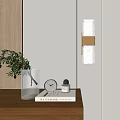 Elegant Modern Wall Lamp With Textured Glass Design And Golden Frame For Interior Decoration