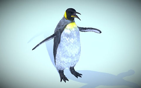 penguin emperor penguin animal 3d model