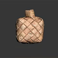 Woven Square Household Decorative Storage Basket Featuring Textured Weave And Top Handle