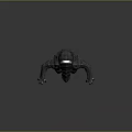 Armored Sci Fi Creature Character With Detailed Metallic Exoskeleton And Menacing Stance