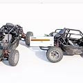 Off Road Buggies With Open Frame Design And Large Off Road Tires 3d model