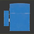Sturdy Siemens Blue Display Shelf with Durable Structure for Commercial Retail Use