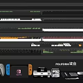 Modern Computer Keyboard Mechanical Keyboard Digital Combination Game Rack 3d model