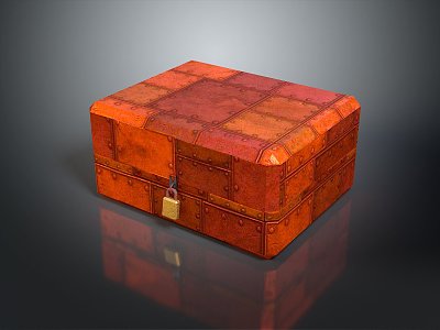 Boxes, Bags, Leather Boxes, Leather Boxes and Containers Realistic 3d model