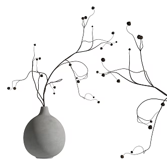 Mid-ancient plant ornaments 3d model