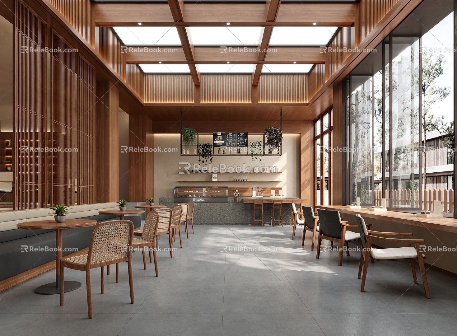 Modern Cafe 3d model