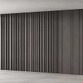 Wooden Wall Paneling In Modern Design With Vertical Stripes And Natural Wood Tone