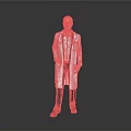 Man in White Doctor Coat With Stethoscope Standing Against Gray Background