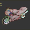 Motorcycle Two-wheeled Motorcycle Cross-country Motorcycle Road Race Motorcycle Motor Vehicle Transport 3d model