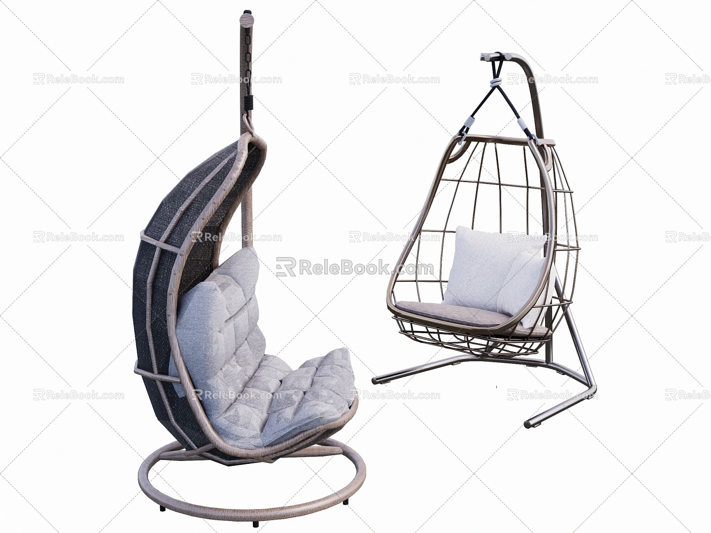 Modern Indoor Hanging Chair 3d model