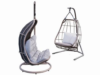 Modern Indoor Hanging Chair 3d model