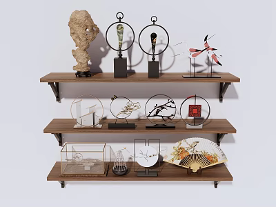 Decorative Ornaments Furnishings Ornaments Combination Table Ornaments 3d model