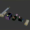 Industrial Mechanical Parts Assortment Featuring Cylinders Solenoid Valves And Pneumatic Components