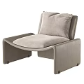 Light Gray Velvet Accent Chair With Modern Minimalist Design And Plush Cushion