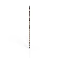 Black Metal Chain Vertically Placed On White Background As Industrial Equipment Component