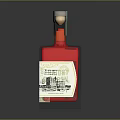 Tarnished Truth Strawberry Hearts Whiskey Bottle With Number 3 Label Design