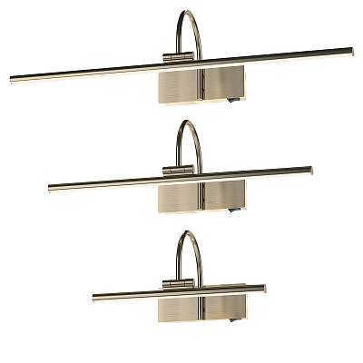 Modern Minimalist Metal Wall Sconces With Sleek Bar Design And Contemporary Lighting Fixture 3d model