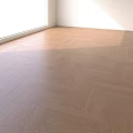Elegant Herringbone Pattern Wooden Floor Featuring Light Wood Tone Under Natural Light