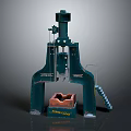 Heavy Duty Forging Hammer Machine With Anvil And Steel Frame Structure