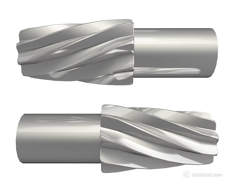 Durable Spiral Metal Hardware Tools With Double Ended Design For Industrial Use 3d model 