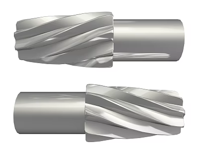 Durable Spiral Metal Hardware Tools With Double Ended Design For Industrial Use 3d model