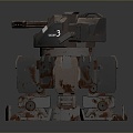 laser tower turret turntable sci-fi tower defense game tower defense sci-fi turret game turret game turret 3d model