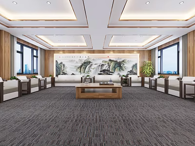 Modern Reception Room 3d model