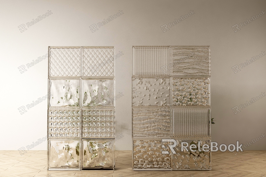 Modern glass screen partition model