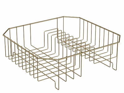 Metal Kitchenware Drying Rack With Multi Layer Design For Dishes And Utensils 3d model