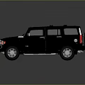 Deep Blue Off Road SUV With Sturdy Exterior And Roof Rack Design