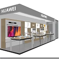 Huawei Digital Store Showroom With Smartphone Displays And Digital Product Accessories