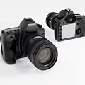 Black Digital Camera Body And Lens For Professional Photography Gear